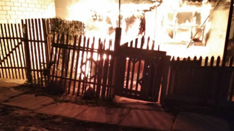 Чаплинські вогнеборці ліквідували  нічну пожежу приватного будинку